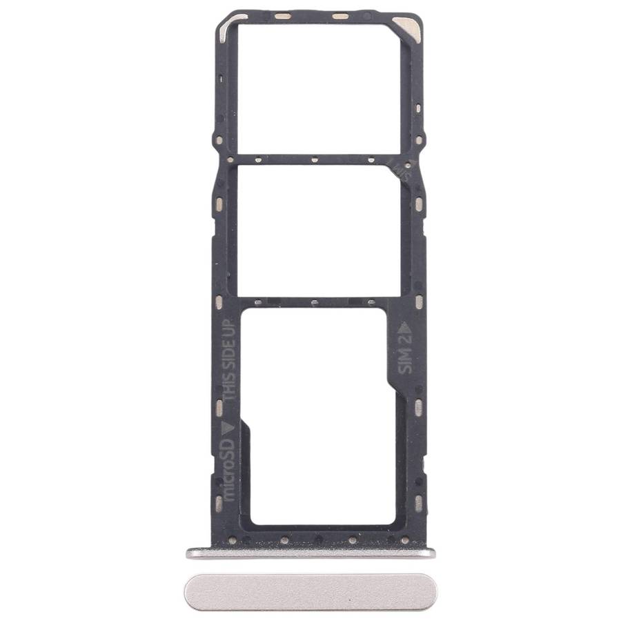 For Nokia C32 Original SIM Card Tray + SIM Card Tray + Micro SD Card Tray (Black)