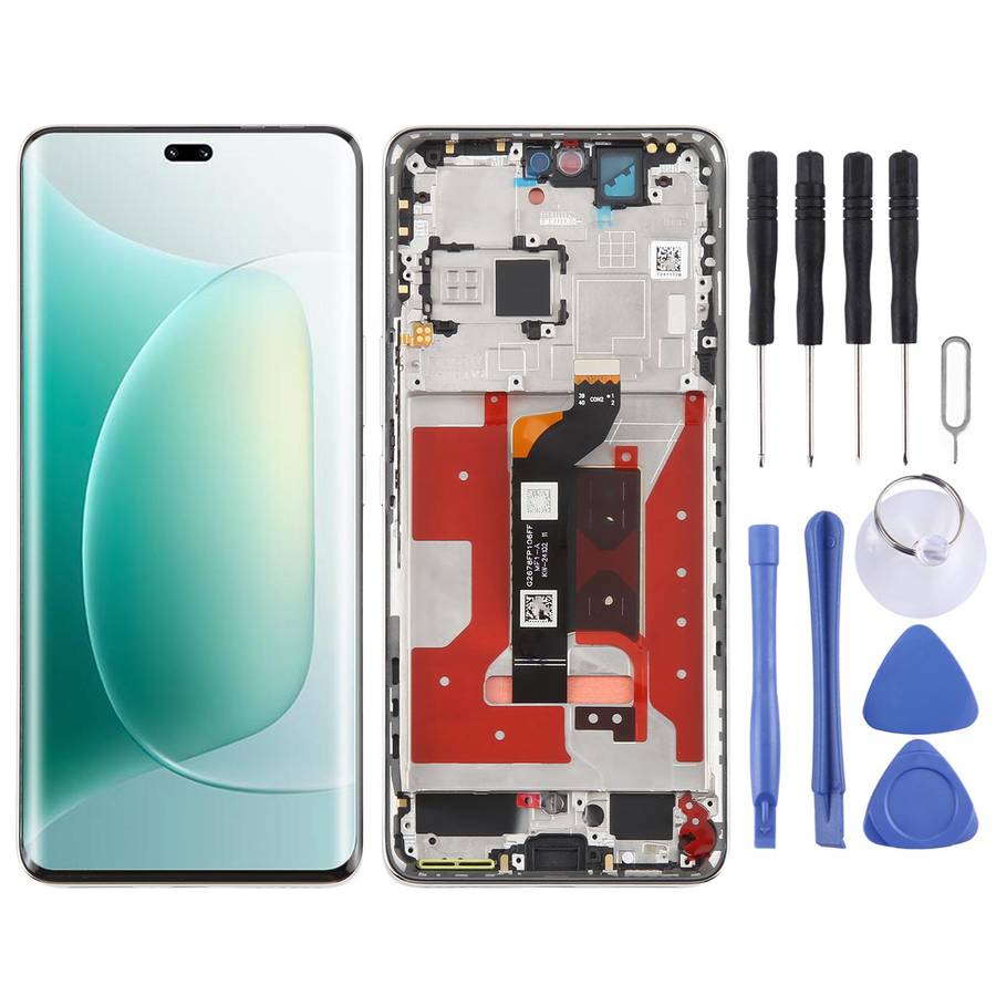 For Honor 300 Pro Original LCD Screen Digitizer Full Assembly with Frame (Green)