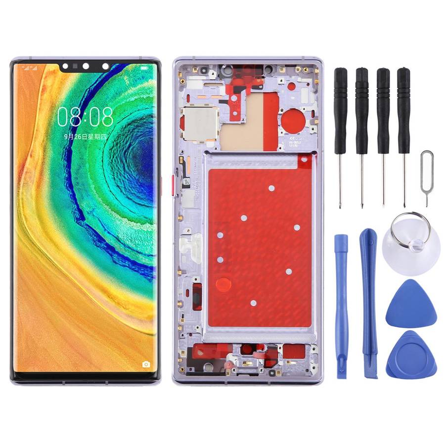 For Huawei Mate 30 Pro TFT LCD Screen Digitizer Full Assembly with Frame, Not Supporting Fingerprint