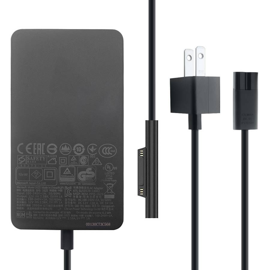 36W 12V 2.58A / 5V 1A AC Adapter Charger for Microsoft Surface Pro 3 / 4, US Plug