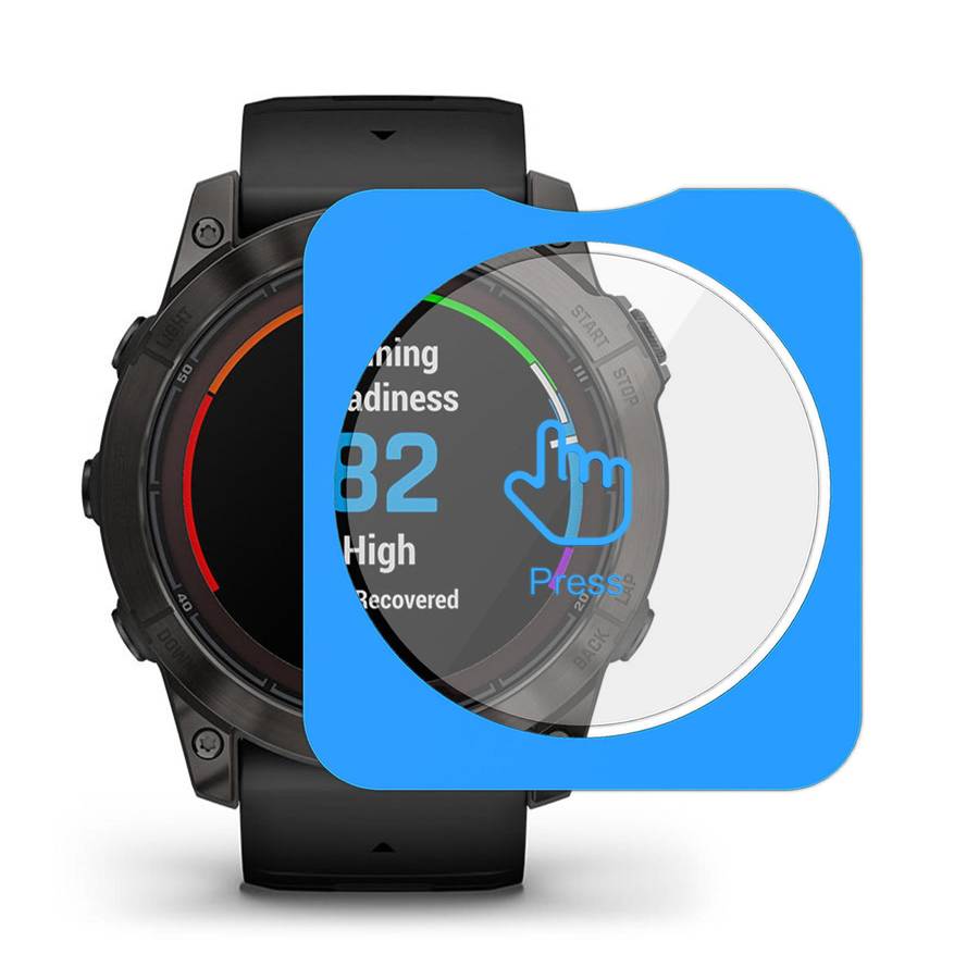 For Garmin Fenix 7X Pro Full-Screen Anti-Fingerprint HD Positioning Easy Installation Watch Tempered