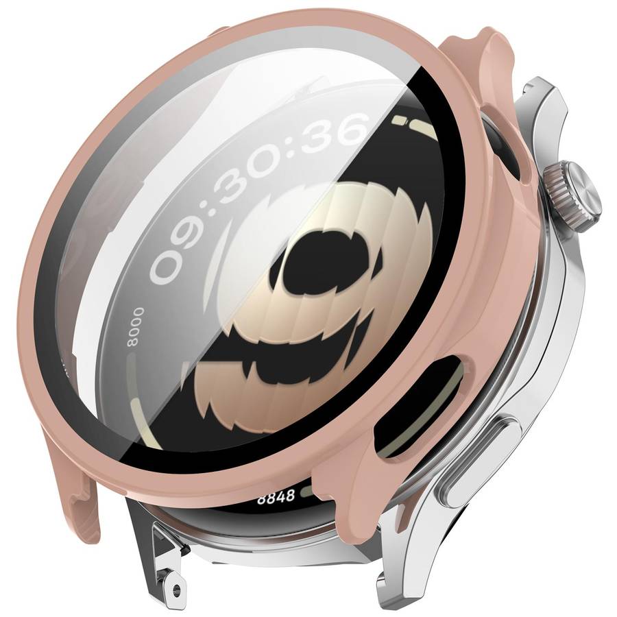 For OPPO Watch S Tempered Film Integrated PC Watch Protective Cover(Black)