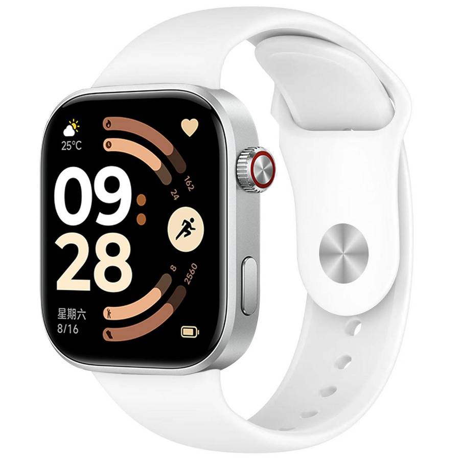 For Xiaomi Band 10 Pro / Redmi Watch 6 / 5 Solid Color Reverse Buckle Silicone Watch Band(White)