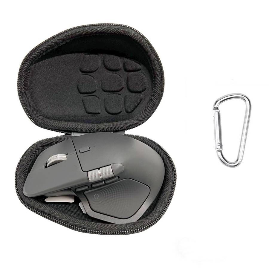 For Logitech MX Master 4 / 3S Mouse Carrying Case Portable PU Hard Shell Protective Case for Outdoor