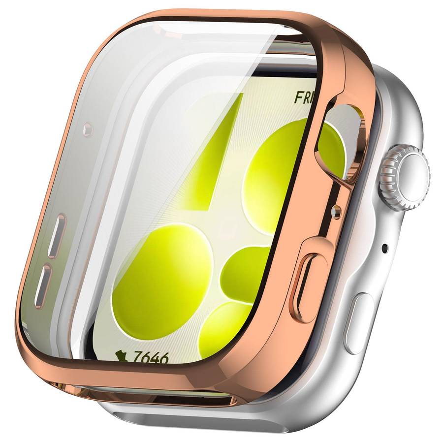 For Huawei Watch Fit 5 Pro Electroplated TPU Full Coverage Watch Protective Case(Pink)