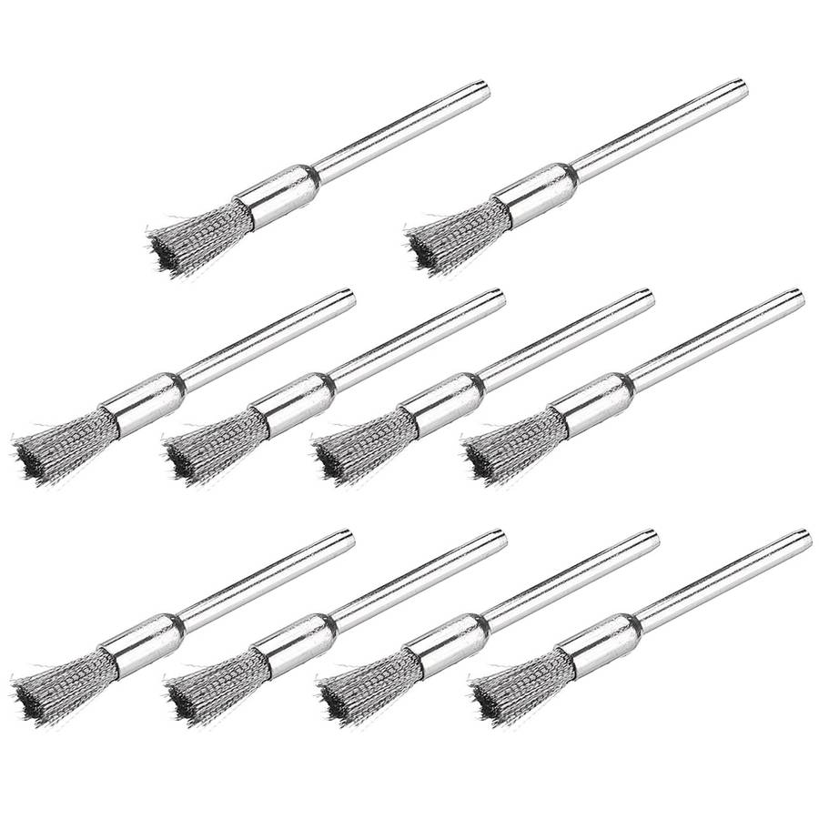 10 PCS Wire Brush Metal Descaling Polishing Brush To Remove Oxide Layer Flat Polishing Brush, Style: