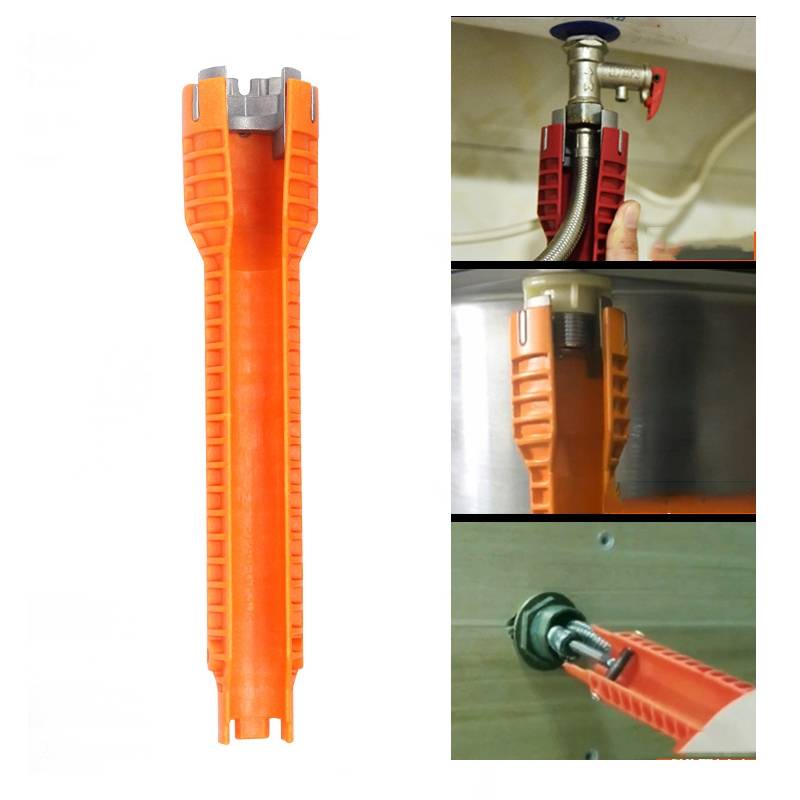 5 In 1  Multifunctional Sink Bathroom Wrench Plumbing Installation Tool Water Pipe Faucet Repair Re