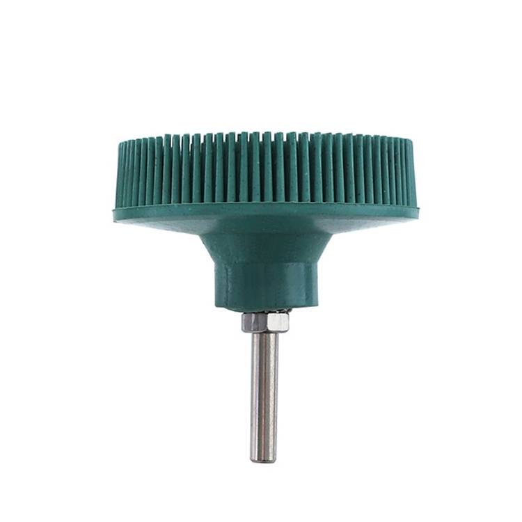Electric Drill Disc Brush Emery Deburring Polishing Rubber Sanding Brush, Style: 3 Inch Green