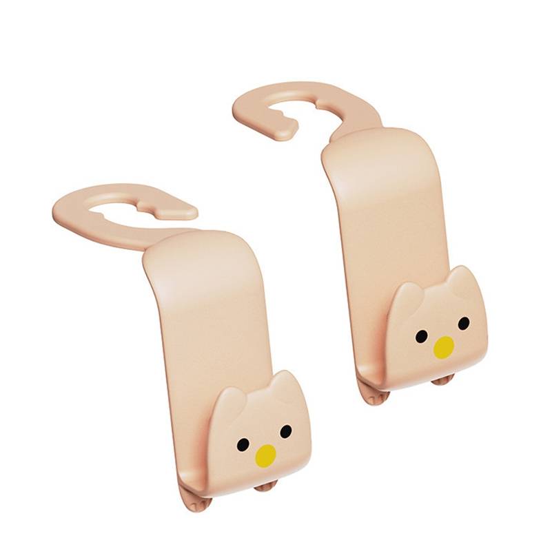 1 Set Cartoon Car Hook Seat Upholstery Hook(Light Pink)