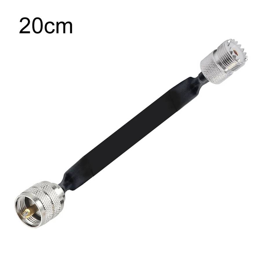 Window/Door Pass Through Flat RF Coaxial Cable UHF 50 Ohm RF Coax Pigtail Extension Cord, Length: 2