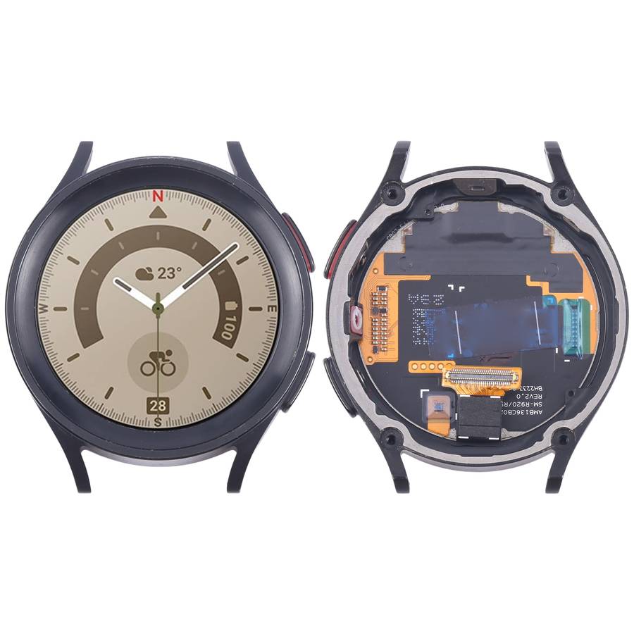 Original LCD Screen Digitizer Full Assembly with Frame for Samsung Galaxy Watch5 Pro 45mm SM-R920/R9