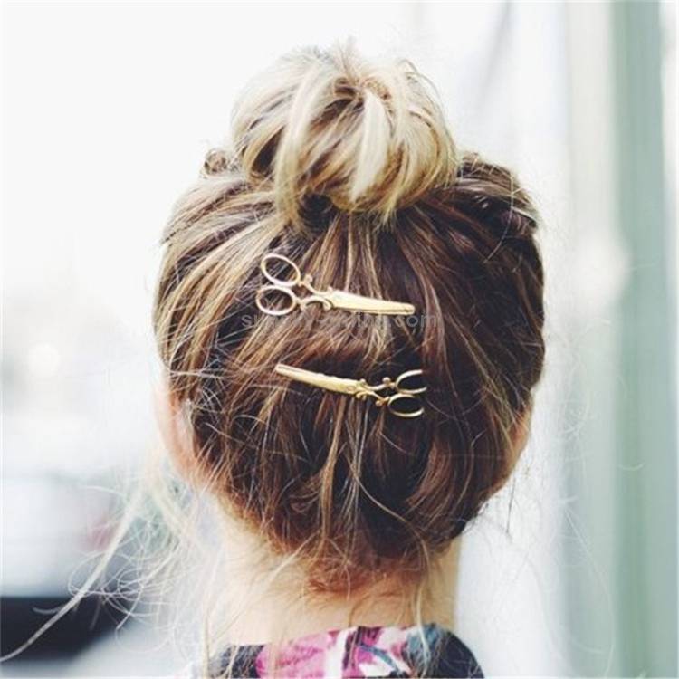 2 PCS Retro Word Hair Ornaments Personalized Hair Clips(Silver)...