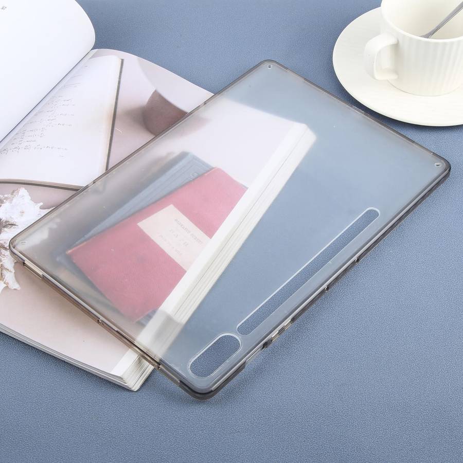 For Samsung Galaxy Tab S9+ / S10+ Color TPU Hybrid Clear Acrylic Tablet Case(Black)