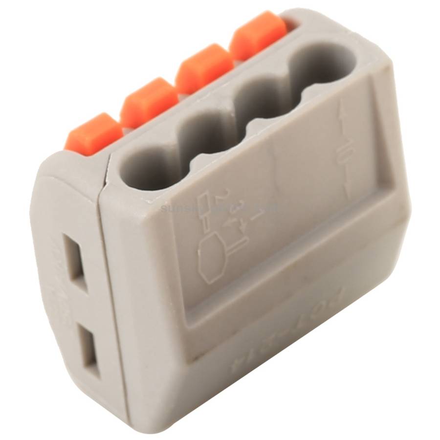 10 PCS 4 Port PCT Series Architectural Wiring Connector LED Lamp Conductor Distributor Junction Bo
