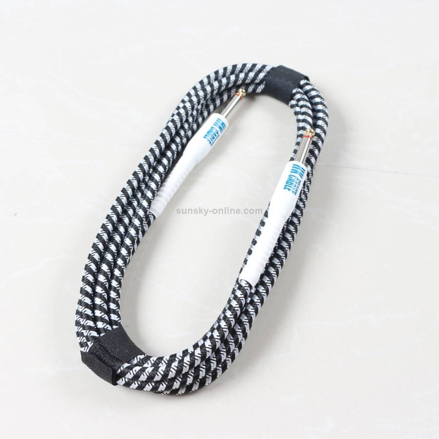 Wooden Guitar Bass Connection Cable Noise Reduction Audio Cable, Cable Length: 10m, Random Color D