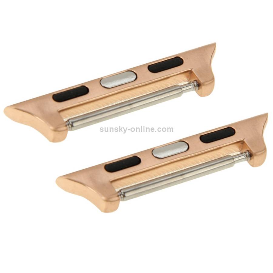 2 PCS for Apple Watch 42mm Metal Strap Connector Metal Buckle(Orange)