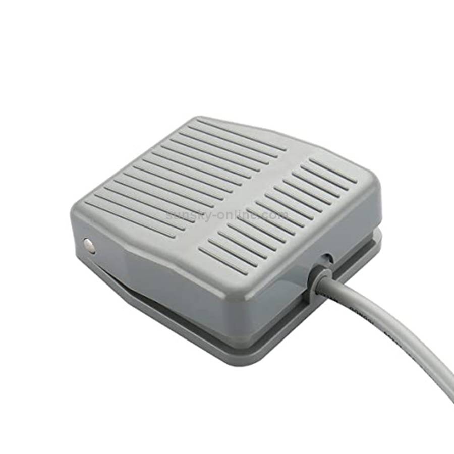 TFS-201 AC 250V 10 A Electric Power Plastic Foot Switch Power Pedal, Cable Length: 1m