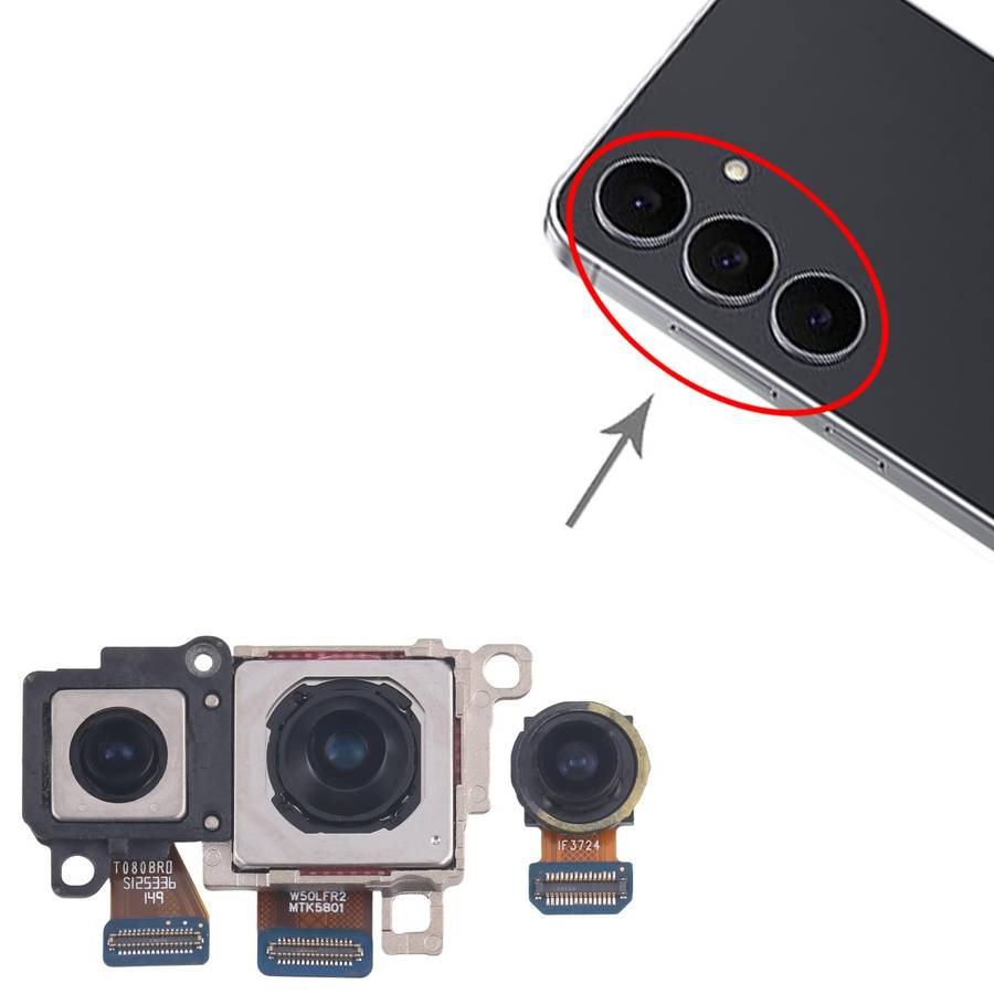 For Samsung Galaxy S25 FE SM-F731B Original Camera Set (Telephoto + Wide + Main Camera)