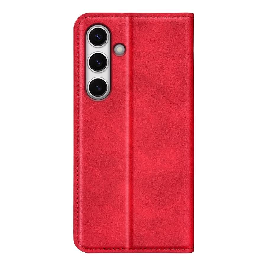 For Samsung Galaxy S24 FE 5G Retro-skin Magnetic Suction Leather Phone Case(Red)