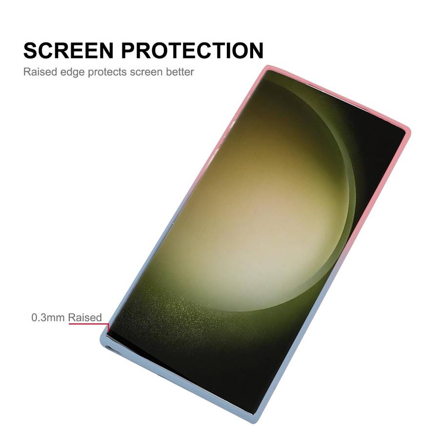 For Samsung Galaxy S23 Ultra 5G ENKAY Hat-Prince MagSafe Rainbow Gradient Silicone Phone Case with