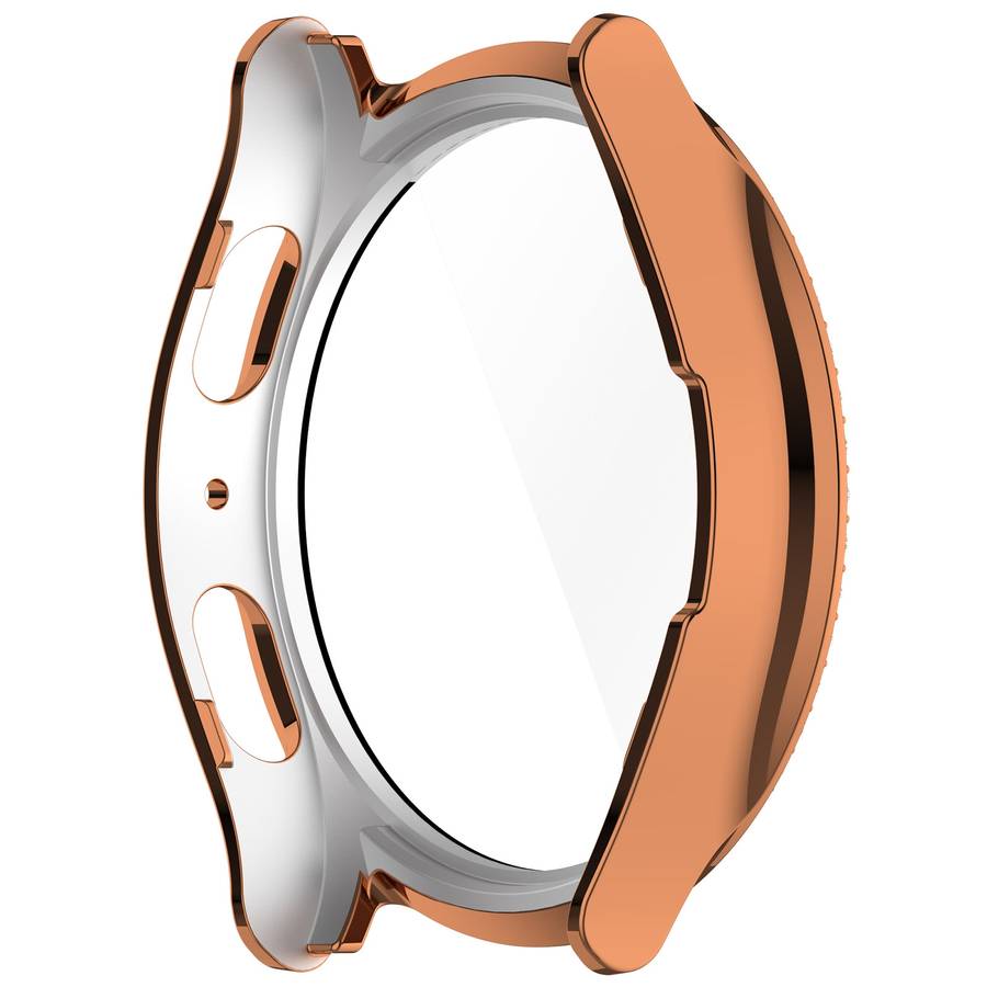 For Samsung Galaxy Watch 7 44mm Single Row Diamond PC + Tempered Film Integrated Watch Protective