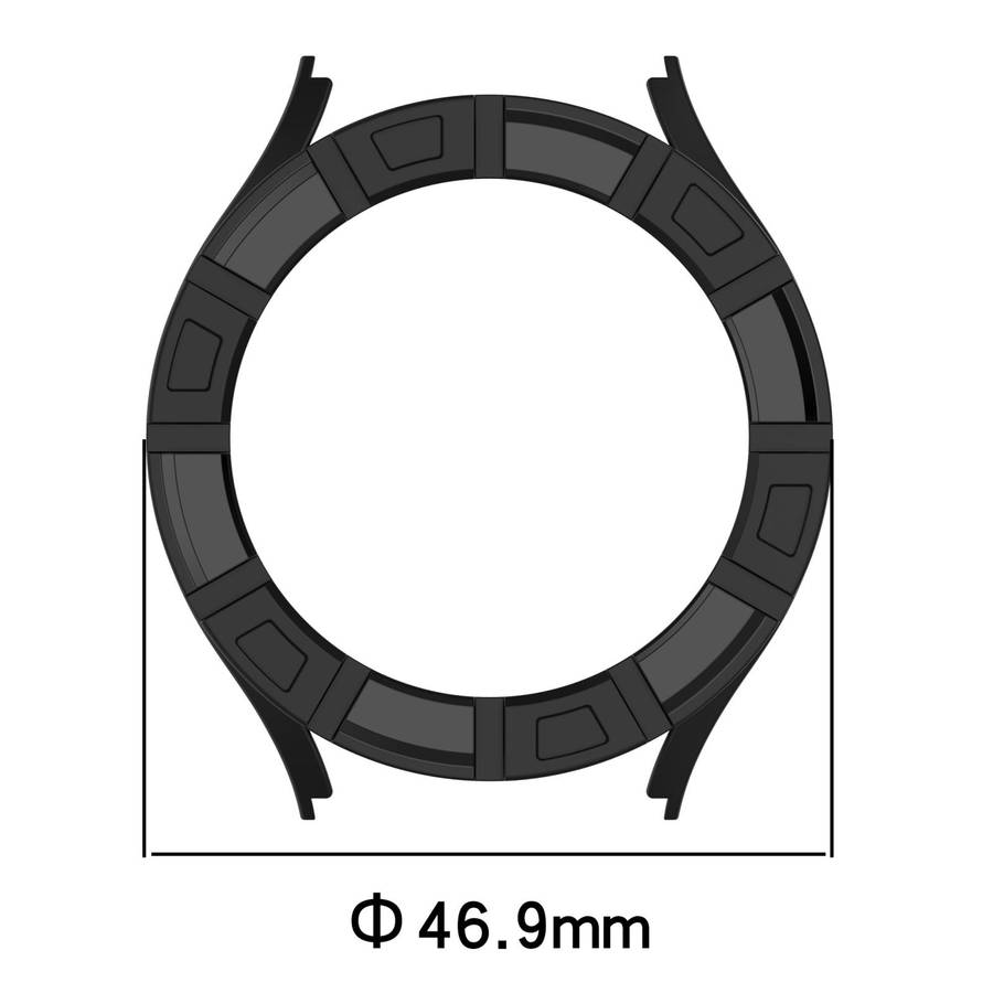 For Samsung Galaxy Watch 7 44mm Armour Hollow TPU Watch Protective Case(Orange)