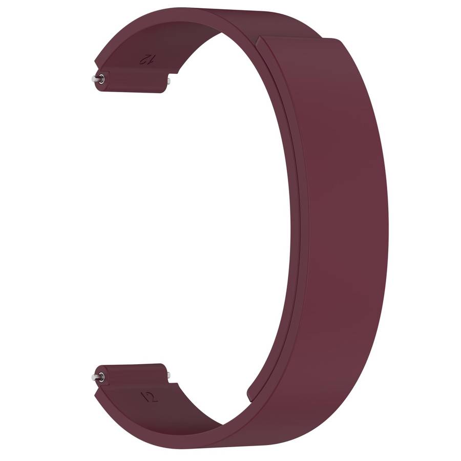For Xiaomi Smart Band 10 / 9 / 8 Soft Silicone Magnetic Watch Band(Wine Red)