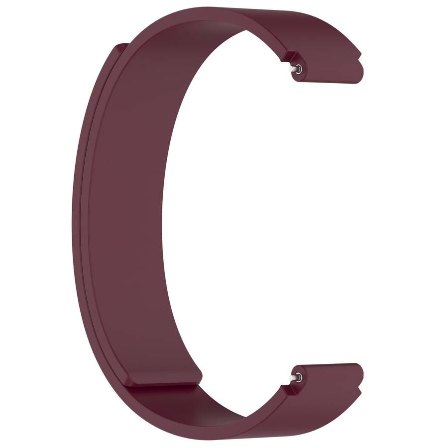 For Xiaomi Smart Band 10 / 9 / 8 Soft Silicone Magnetic Watch Band(Wine Red)