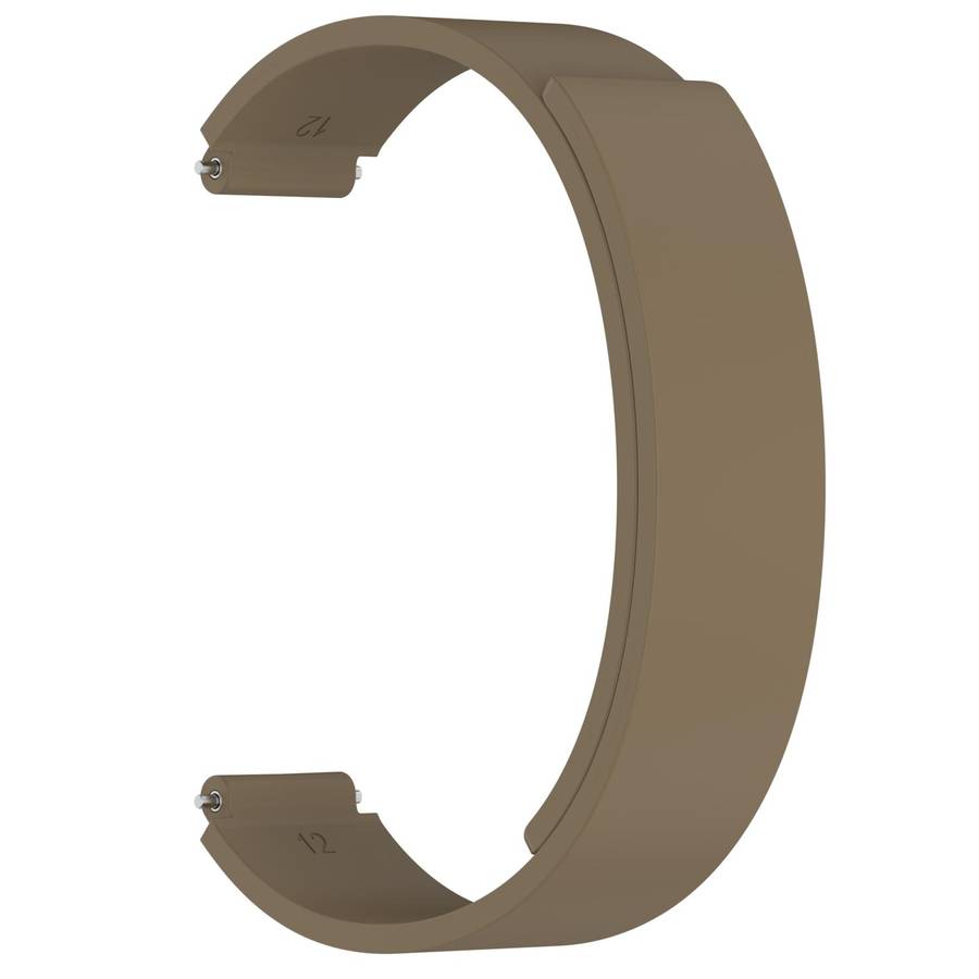For Xiaomi Smart Band 10 / 9 / 8 Soft Silicone Magnetic Watch Band(Brown)