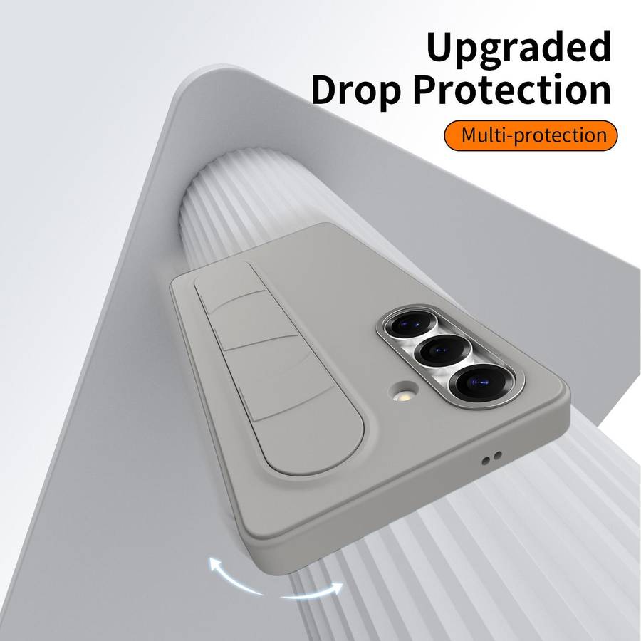 For Samsung Galaxy S24+ 5G Intelligent Control Button Wristband Phone Case(Titanium Gunmetal)