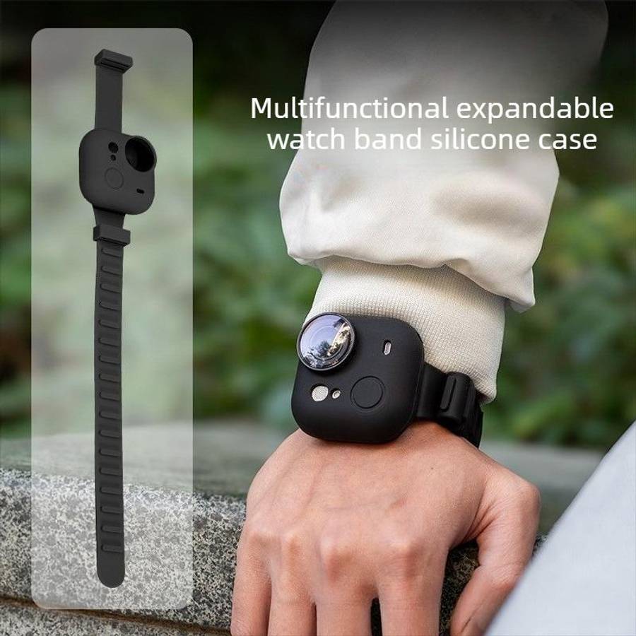 For Insta360 Go Ultra Sports Camera Expansion Strap Silicone Protective Cover(Yellow)