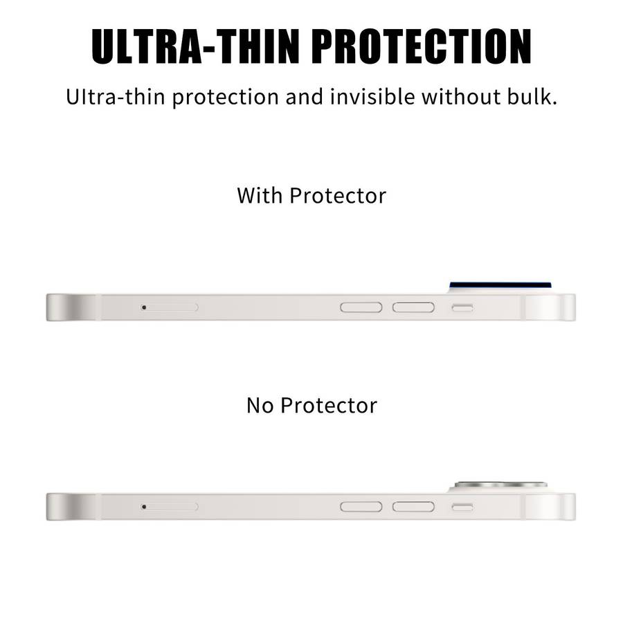 For iPhone 14 / 14 Plus Kalebol Transparent HD Anti-Fingerprint AR Integrated Camera Lens Tempered