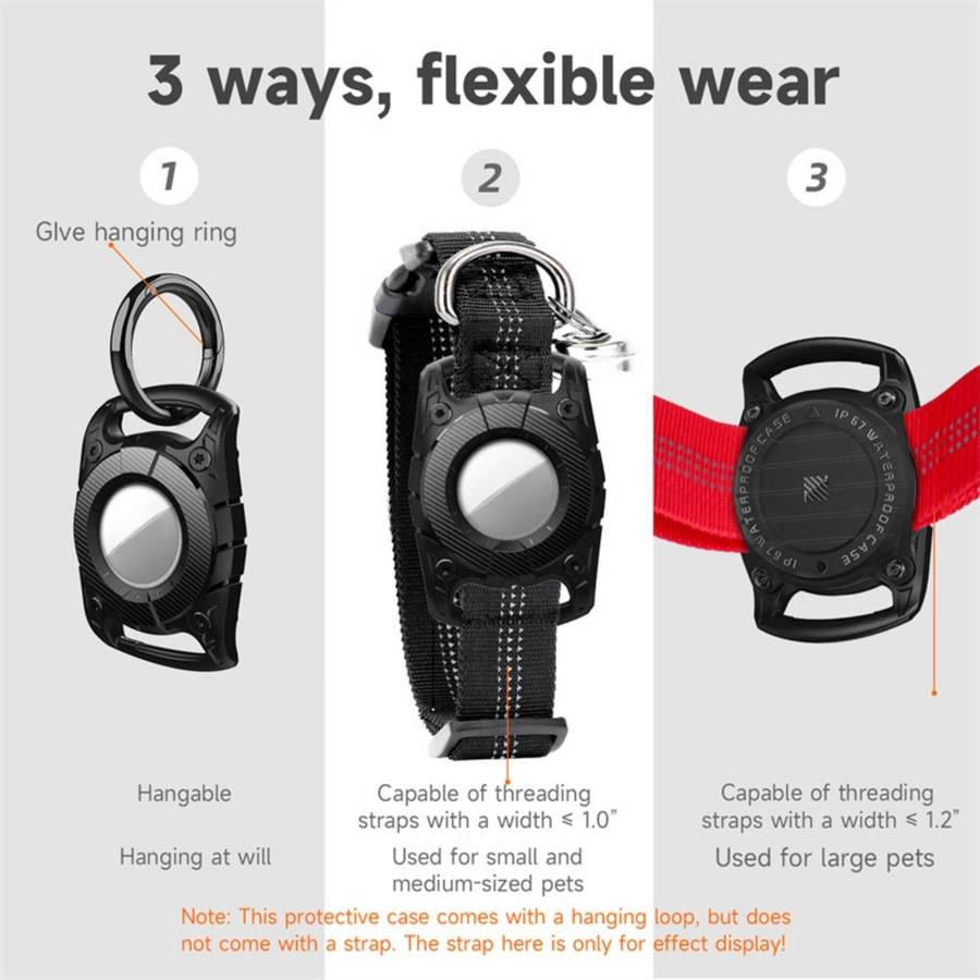 For AirTag 2nd Gen / AirTag 1st Gen Seal IP7 Waterproof Shockproof Anti-Loss Tracker Protective Co