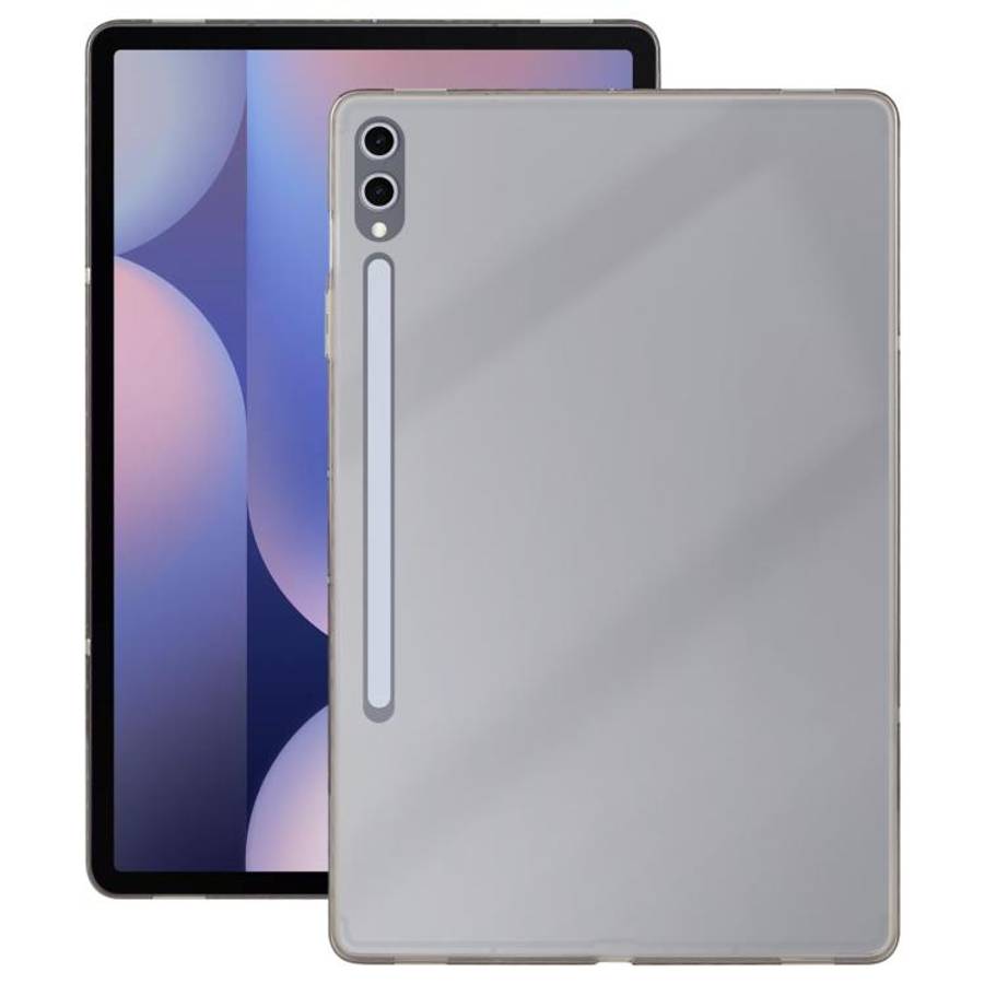 For Samsung Galaxy Tab S9+ / S10+ Color TPU Hybrid Clear Acrylic Tablet Case(Black)