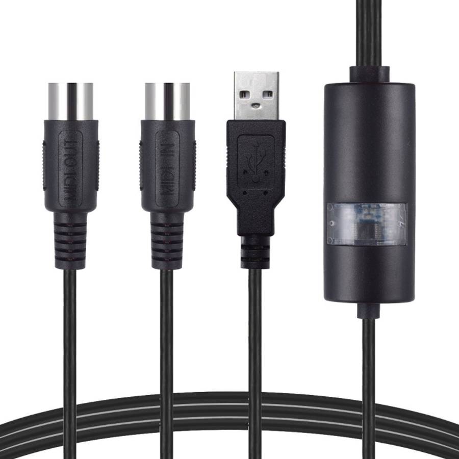WERSI UM-18 USB MIDI Cable MidiPort Midi Cable Electric Piano Electronic Drum Music Editing Line,