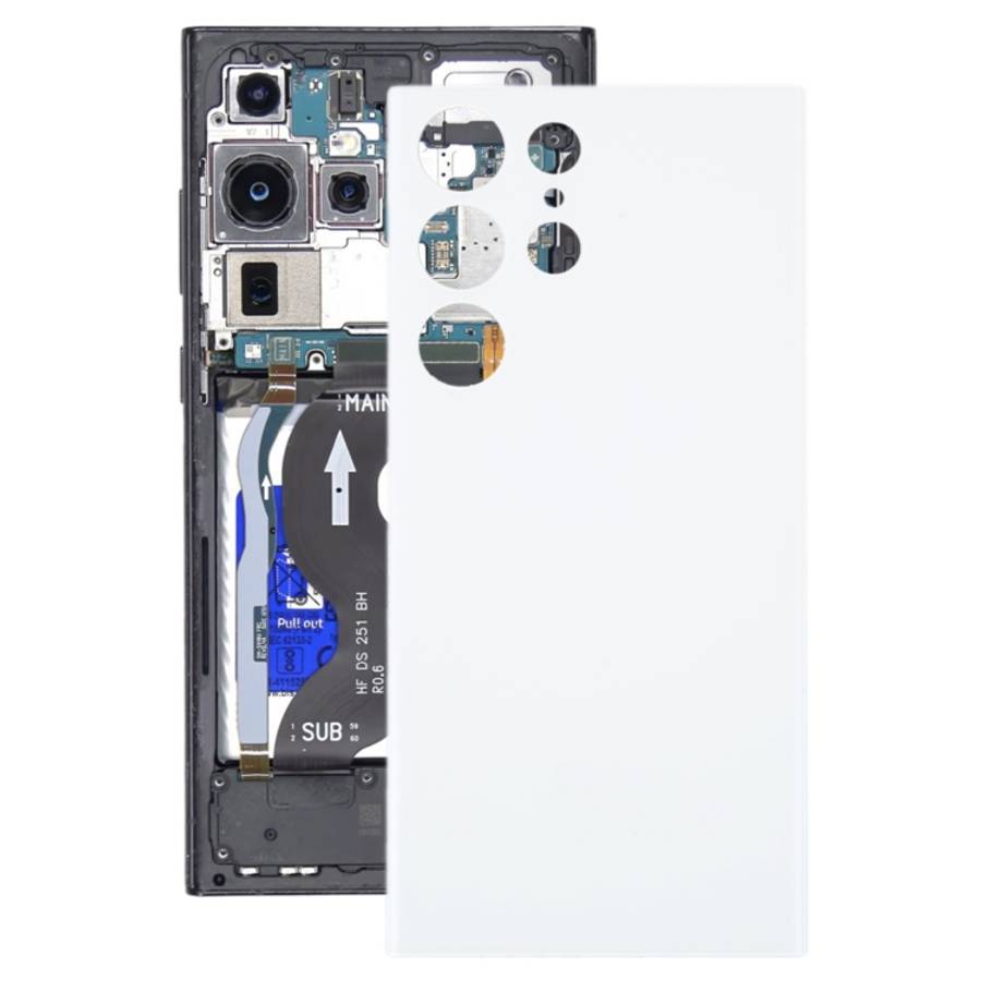 For Samsung Galaxy S23 Ultra 5G SM-S918B OEM Battery Back Cover(White)