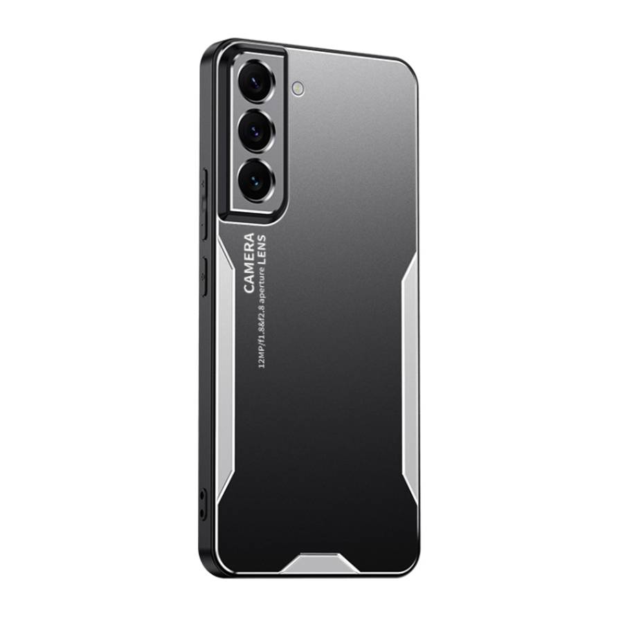For Samsung Galaxy S22+ 5G Blade Series TPU Hybrid Metal Phone Case(Silver)