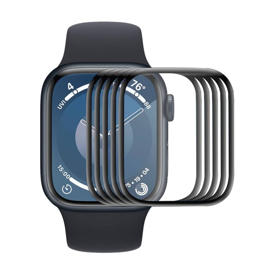 For Apple Watch Series 11 / 10 46mm 5pcs ENKAY 3D Full Coverage Soft PC Edge PMMA HD Screen Film