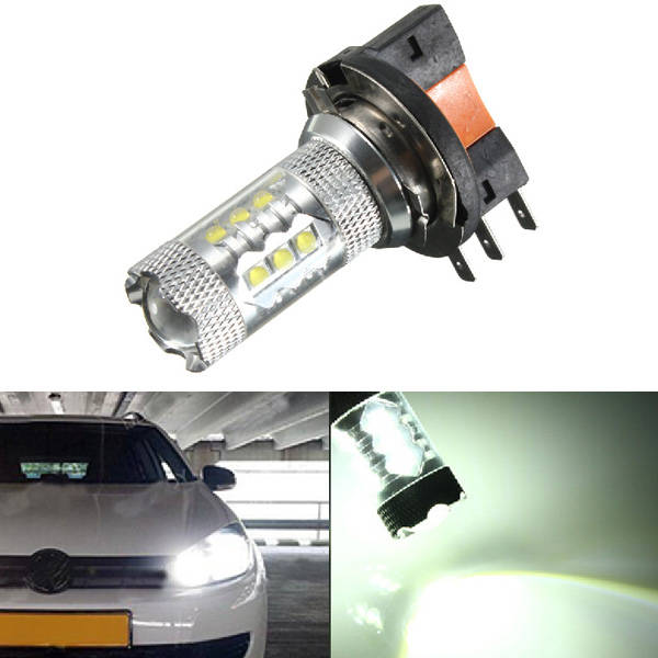 H15 White LED Car Halogen Bulb 12V 8W DRL Light