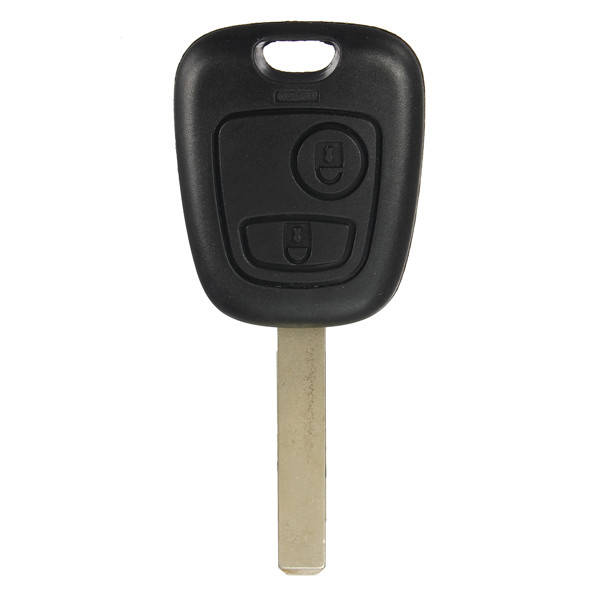 2Button Remote Fob Key Case Uncut Blade For Peugeot 107 207 307 206
