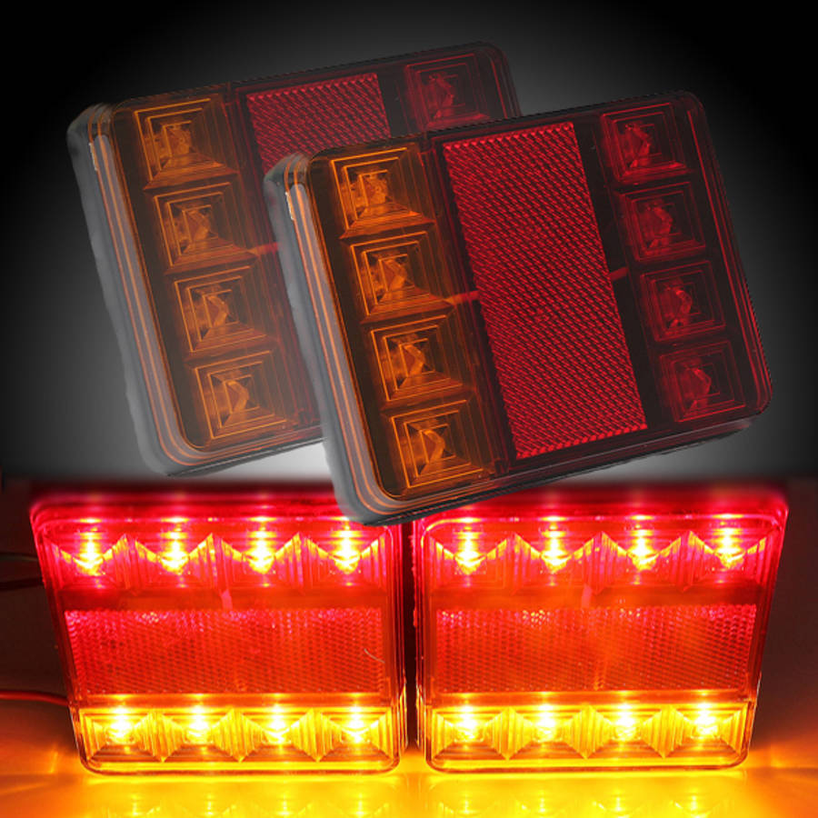 12V LED Van Truck Trailer Stop Rear Tail Brake Light Indicator Lamp