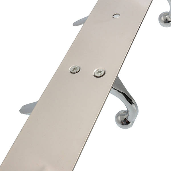 14X 4 Hooks Stainless Steel Wall Mounted Towel Rack Clothes Hanger Coat Hat Holder