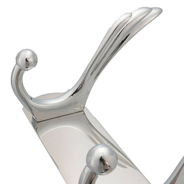 14X 4 Hooks Stainless Steel Wall Mounted Towel Rack Clothes Hanger Coat Hat Holder