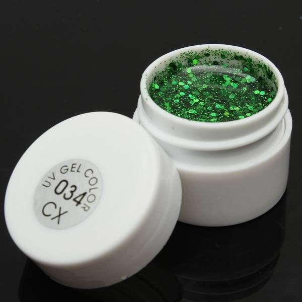 1 Pot 36 Colors Glitter UV Gel Builder Nail Art Polish
