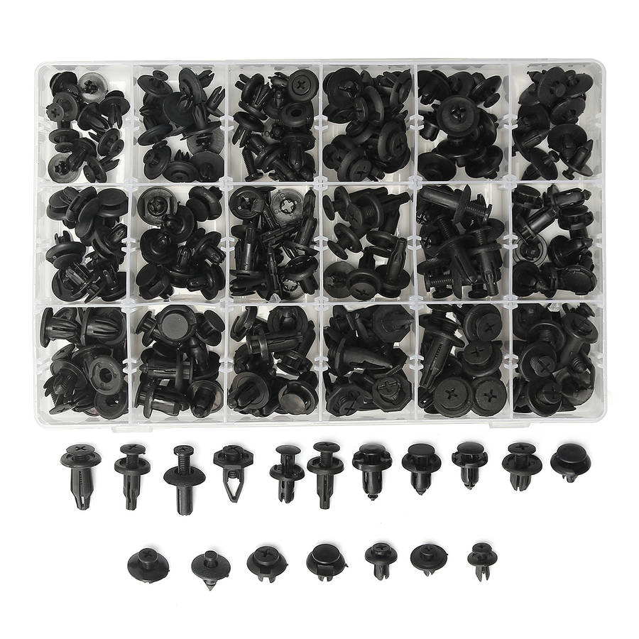 180 Pcs Car Automotive Pushpin Rivet Trim Clip Assortment Kit For Honda For