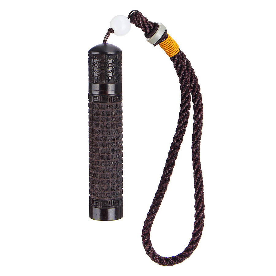 Snuff Bottle Spoon Bullet Ebony Portable Vial Fragrance Toothpick Case Container