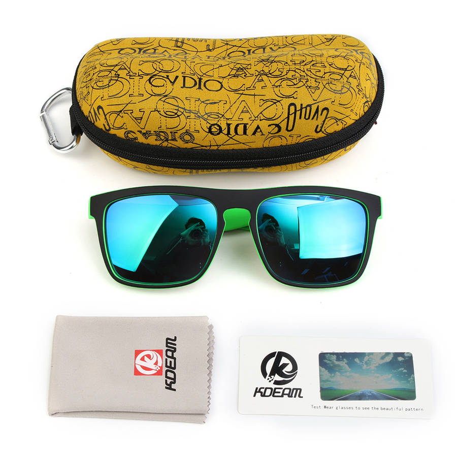 KDEAM KD156 Polarized Sunglasses Men Bike Bicycle Cycling Eyewear Driving Reflective ... (COLOR: C6)