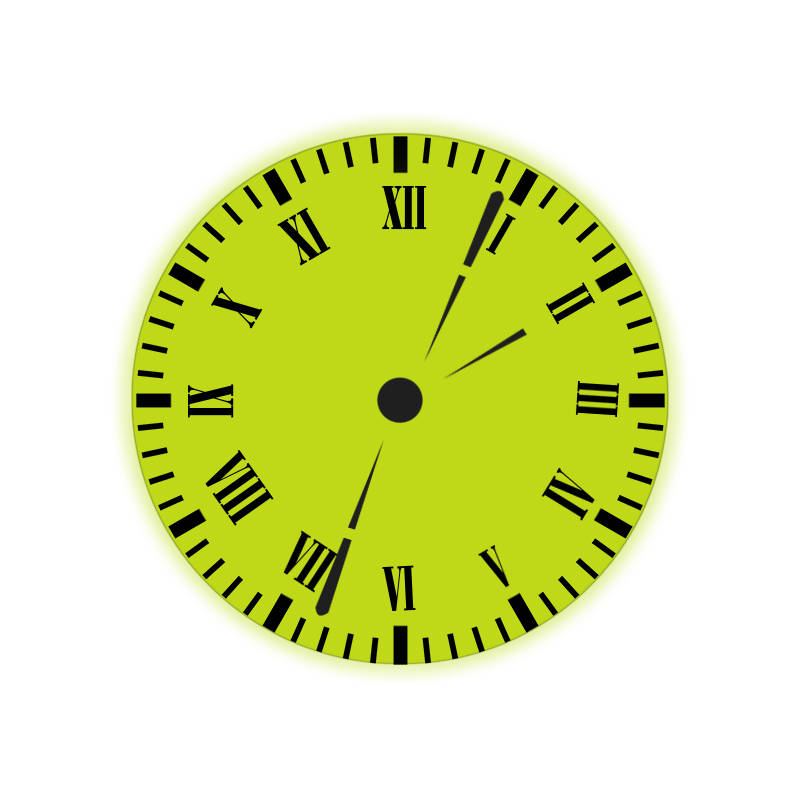 Loskii HC-27 180 Degree Rotation Dual Dial Plate LED Display Remote Control Wall Projection Clock