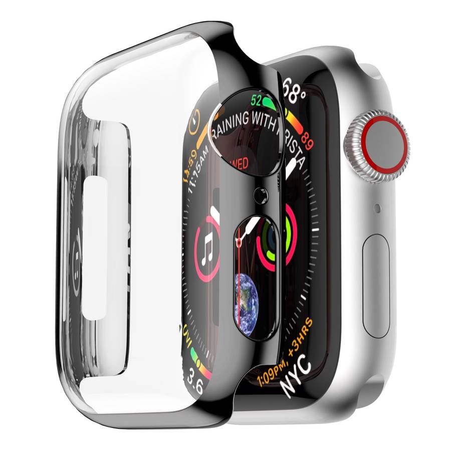 Bakeey Plating Touch Screen Hard PC Watch Cover For App... (COLOR: BLACK | APPLE MODEL: SERIES440MM)