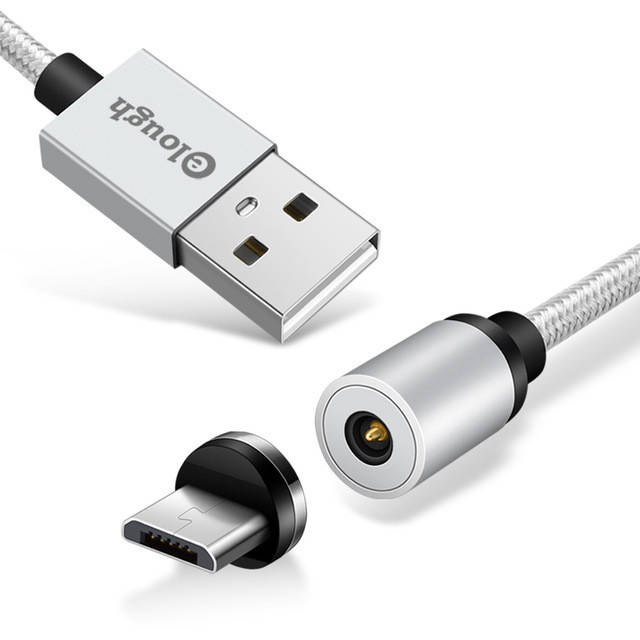 Elough E360 1M Magnetic Micro USB Micro USB Plug Fast Charging Data Cable for Mobile Phone